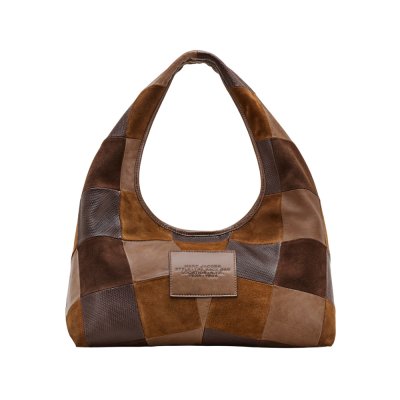 THE SUEDE PATCHWORK SACK BAG